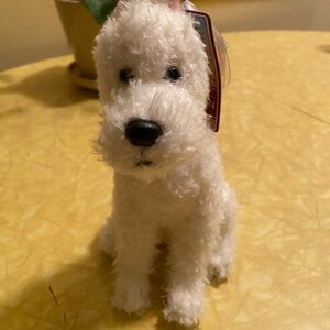 Ty Snowy (From Tintin) Beanie Baby With All Tags & Tag Protecter 8” Tall